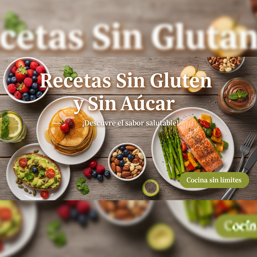 Banner Recetas Sin Gluten y Sin Azúcar